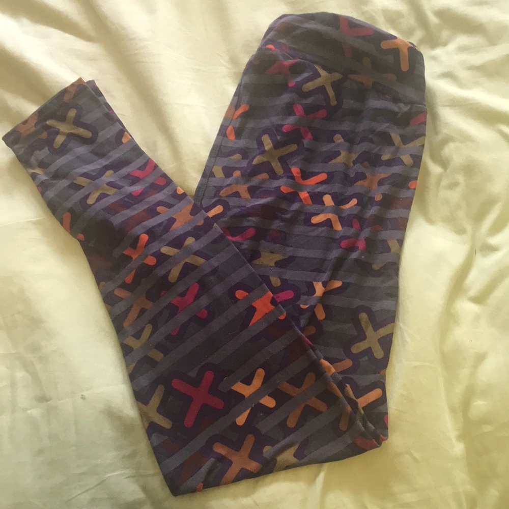 Lularoe Leggings stripes and Xs TC